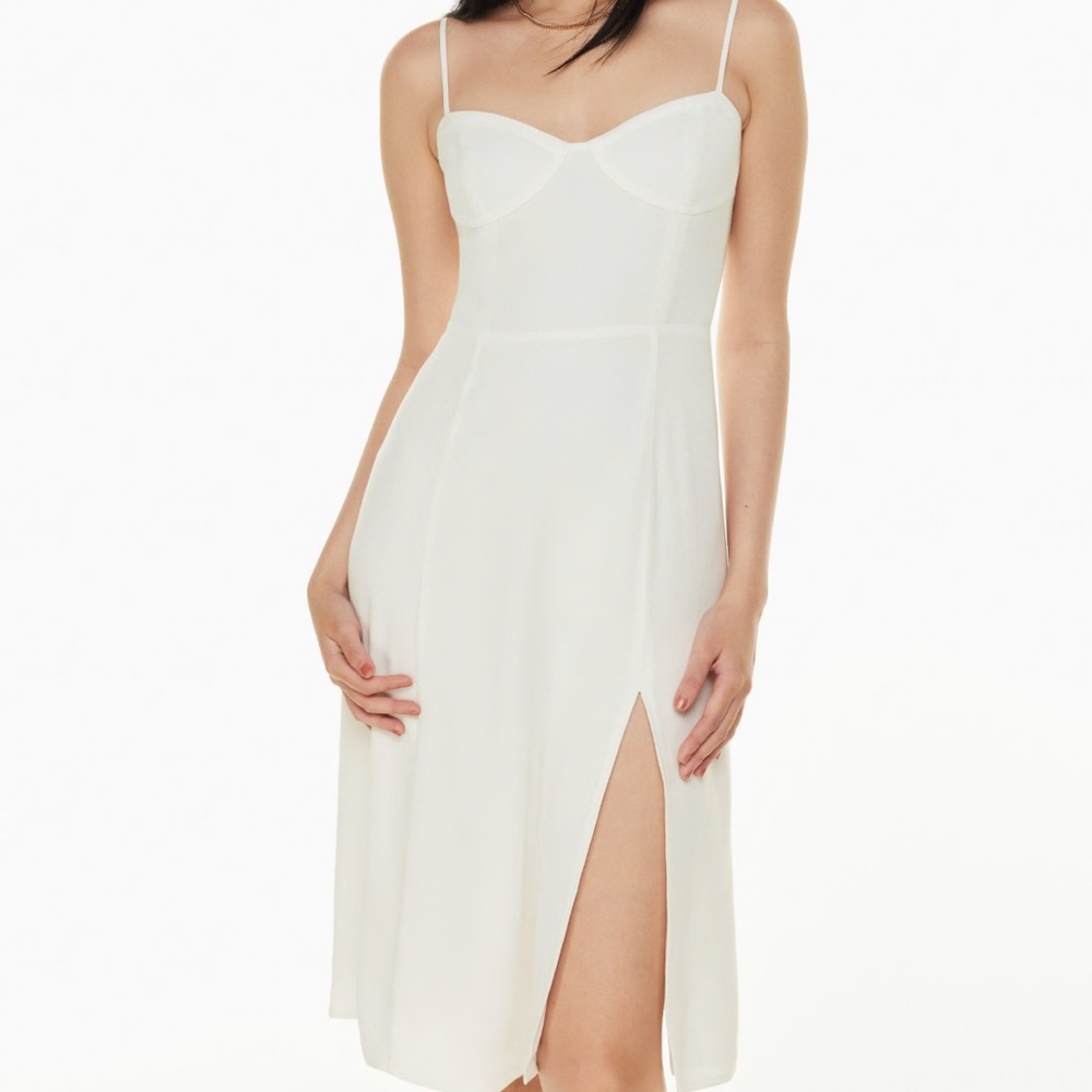 Aritzia - light yellow cream Slip Dress